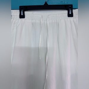 Blue Eyelet Lace Pants